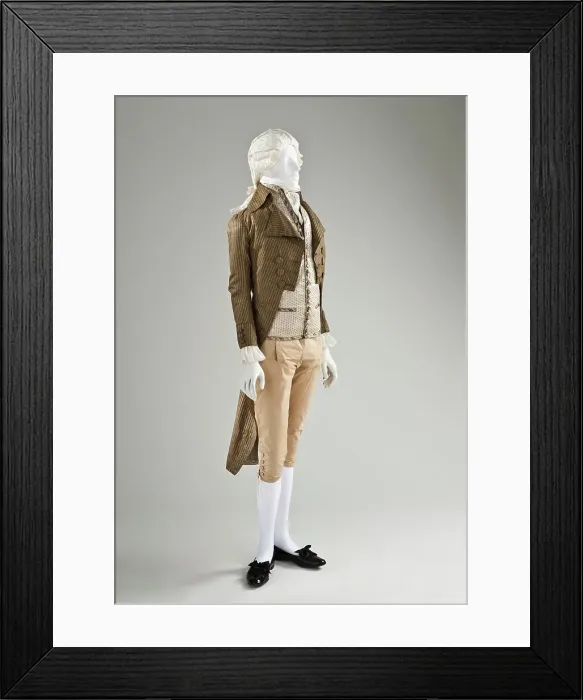 Framed Print : Man's tailcoat, France, between c.1790 and c.1795. Creator: Unknown Framed Print : Man's tailcoat, France, between c.1790 and c.1795. Creator: Unknown