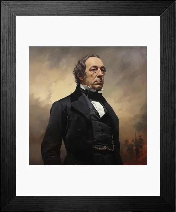 Framed Print : AI IMAGE - Portrait of Benjamin Disraeli, 1870s, (2023). Creator: Heritage Images Framed Print : AI IMAGE - Portrait of Benjamin Disraeli, 1870s, (2023). Creator: Heritage Images