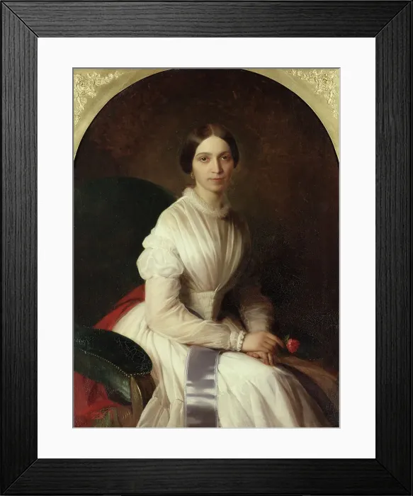 Framed Print : Ann Lovisa Lagerhjelm, born of Geijerstam, 1824-1891, 1851. Creator: Uno Troili Framed Print : Ann Lovisa Lagerhjelm, born of Geijerstam, 1824-1891, 1851. Creator: Uno Troili