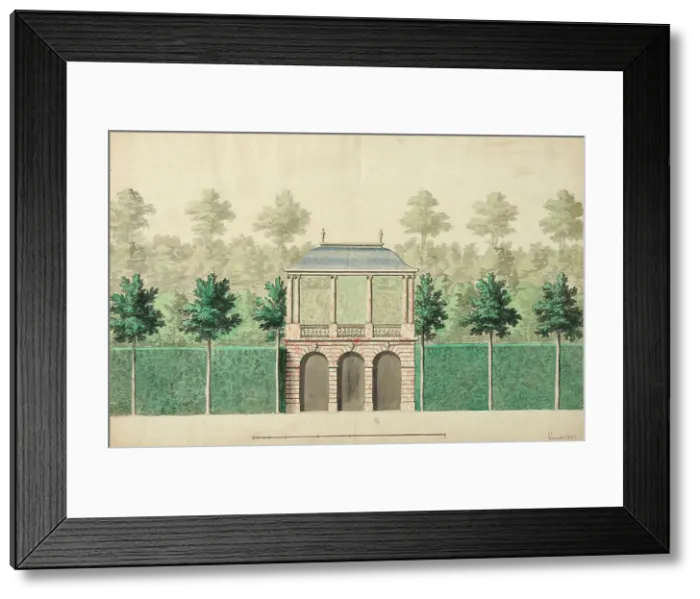 Framed Print : Garden pavilion in Meudon. Creator: Unknown Framed Print : Garden pavilion in Meudon. Creator: Unknown