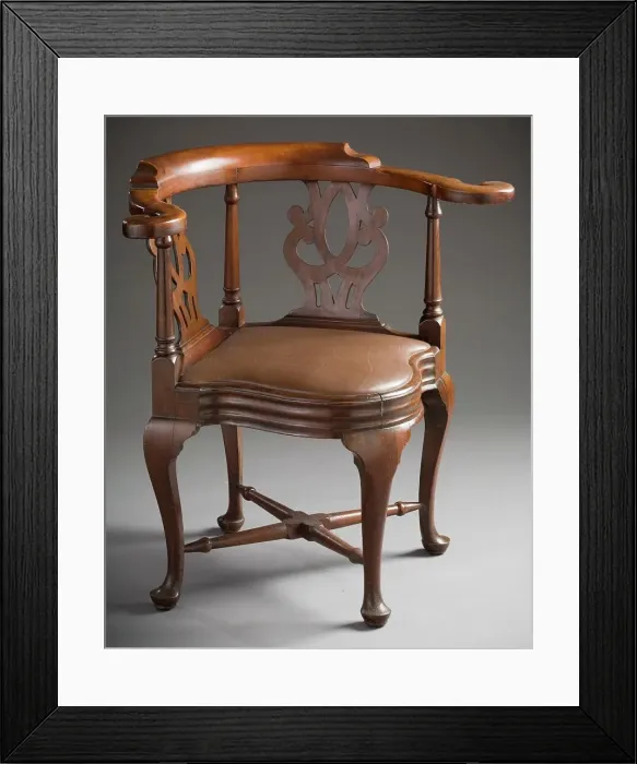 Framed Print : Roundabout Chair, between 1750 and 1770. Creator: Unknown Framed Print : Roundabout Chair, between 1750 and 1770. Creator: Unknown