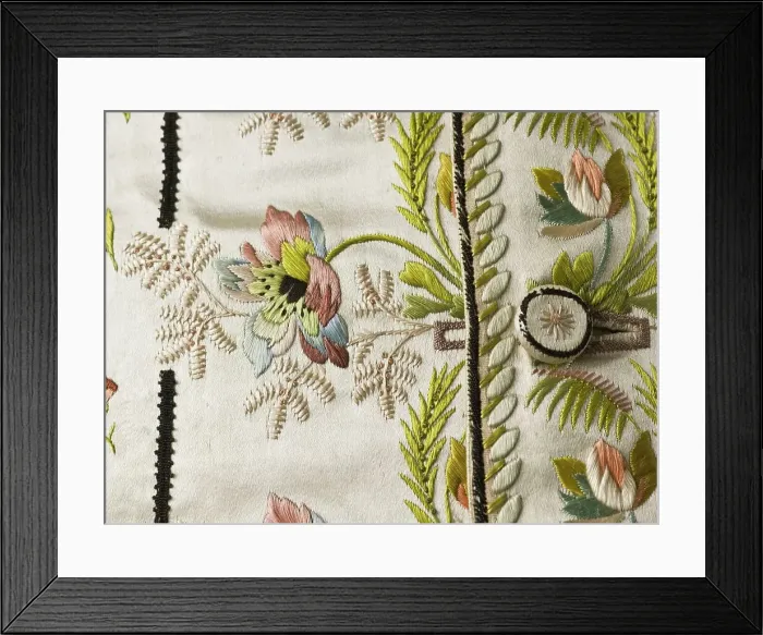 Framed Print : Man's Vest (image 3 of 10), Altered c.1795. Creator: Unknown Framed Print : Man's Vest (image 3 of 10), Altered c.1795. Creator: Unknown