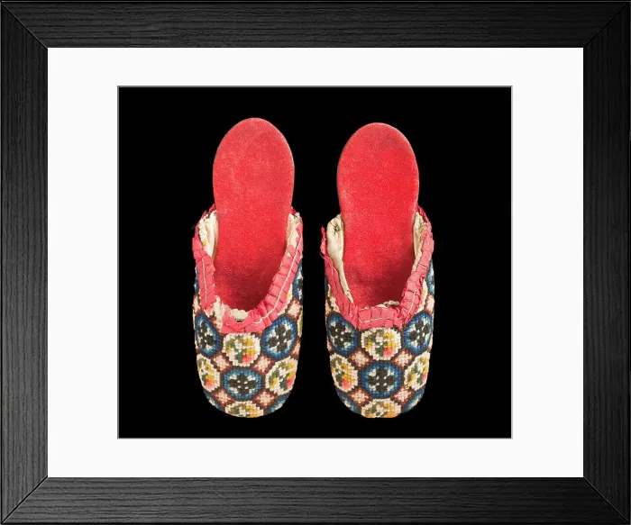 Framed Print : Boy's slippers, between 1800 and 1850. Creator: Unknown Framed Print : Boy's slippers, between 1800 and 1850. Creator: Unknown