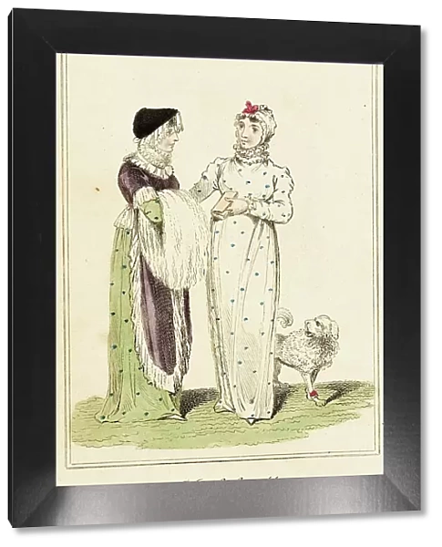 Fashion Plate (Morning Dress for March, 1801), 1801. Creator: Unknown