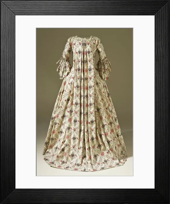 Framed Print : Woman's Robe à la française, circa 1770. c.1770. Creator: Unknown Framed Print : Woman's Robe à la française, circa 1770. c.1770. Creator: Unknown