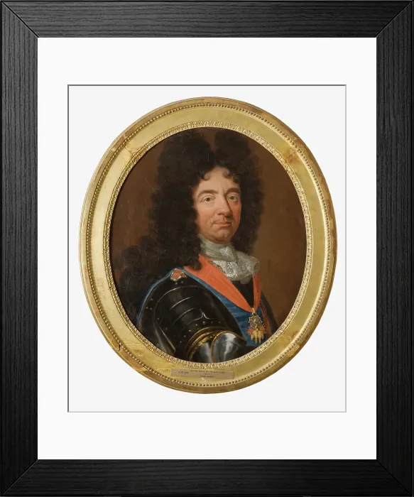 Framed Print : Louis Francois de Boufflers (1644-1711), Duke of Boufflers, Field Marshal. Creator: Anon