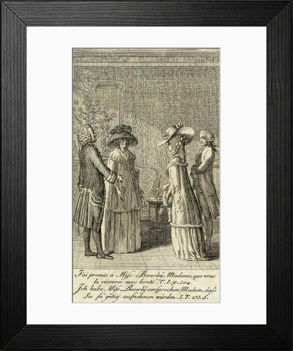 Framed Print : Cecilia or the Story of a Rich Orphan, 1787. Creator: Daniel Nikolaus Chodowiecki Framed Print : Cecilia or the Story of a Rich Orphan, 1787. Creator: Daniel Nikolaus Chodowiecki