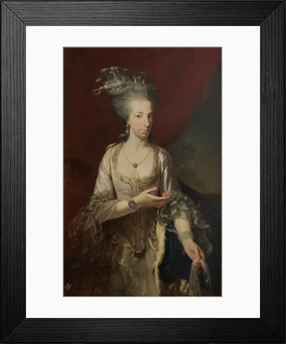 Framed Print : Maria Amalia, 1746-1804, Archduchess of Austria, Duchess of Parma, 18th century. Creator: Anon Framed Print : Maria Amalia, 1746-1804, Archduchess of Austria, Duchess of Parma, 18th century. Creator: Anon