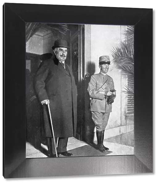 The King of Italy in France; The King of Italy and his father-in-law, September 28, 1917, Creator: Unknown