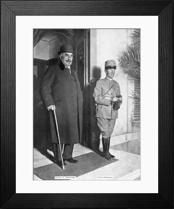 Framed Print : The King of Italy in France; The King of Italy and his father-in-law, September 28, 1917, Creator: Unknown Framed Print : The King of Italy in France; The King of Italy and his father-in-law, September 28, 1917, Creator: Unknown