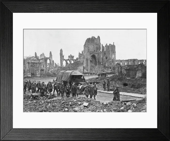 Framed Print : The British Push Into Flanders; After the combat of the Menin road... 1917. Creator: Unknown Framed Print : The British Push Into Flanders; After the combat of the Menin road... 1917. Creator: Unknown