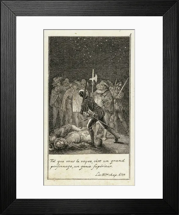 Framed Print : Illustration for Le Sage's Gil Blas, 1783. Creator: Daniel Nikolaus Chodowiecki Framed Print : Illustration for Le Sage's Gil Blas, 1783. Creator: Daniel Nikolaus Chodowiecki