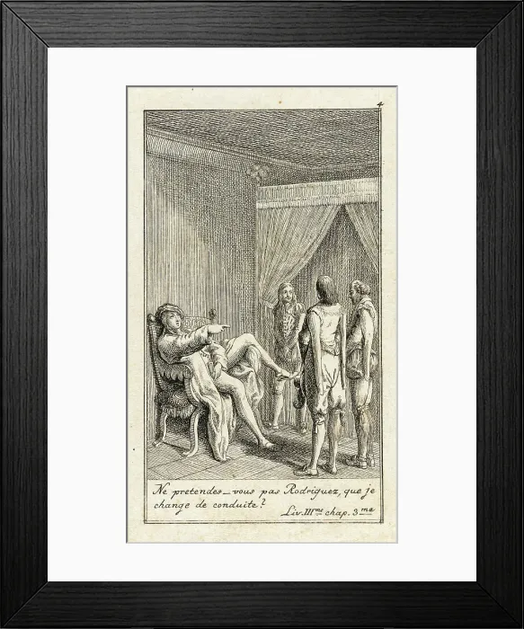 Framed Print : Illustration for Le Sage's Gil Blas, 1783. Creator: Daniel Nikolaus Chodowiecki Framed Print : Illustration for Le Sage's Gil Blas, 1783. Creator: Daniel Nikolaus Chodowiecki