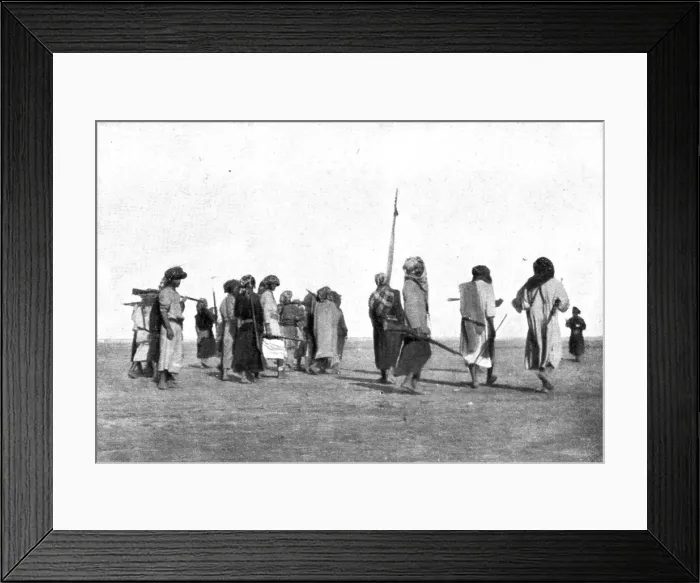 Framed Print : Distant Fronts, In Hejaz; Volunteers in the army of King Hussein, 1917. Creator: Unknown Framed Print : Distant Fronts, In Hejaz; Volunteers in the army of King Hussein, 1917. Creator: Unknown