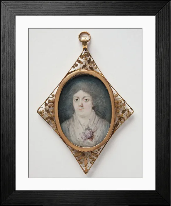 Framed Print : Unknown lady. Creator: Anton Ulrik Berndes Framed Print : Unknown lady. Creator: Anton Ulrik Berndes