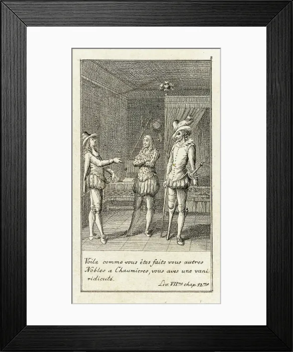 Framed Print : Illustration for Le Sage's Gil Blas, 1783. Creator: Daniel Nikolaus Chodowiecki Framed Print : Illustration for Le Sage's Gil Blas, 1783. Creator: Daniel Nikolaus Chodowiecki