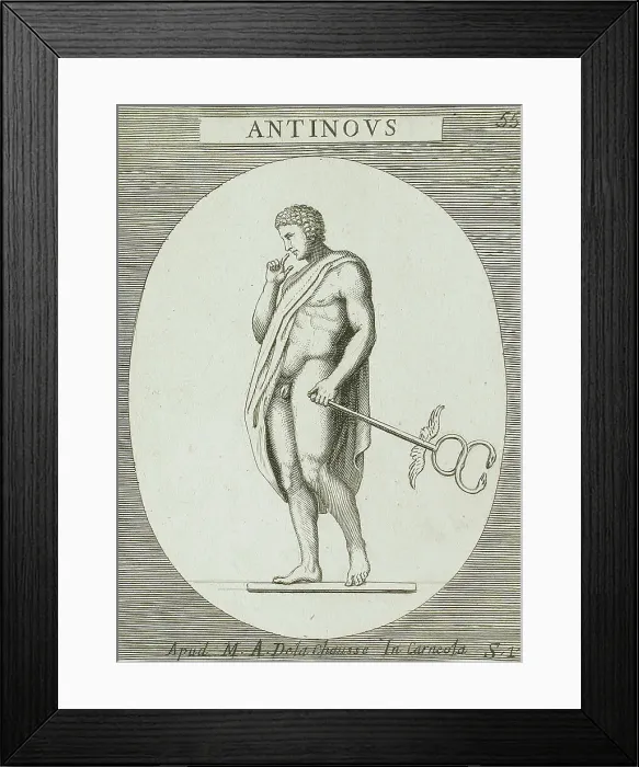 Framed Print : Antinous, 18th century. Creator: Unknown Framed Print : Antinous, 18th century. Creator: Unknown