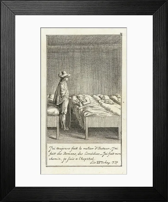 Framed Print : Illustration for Le Sage's Gil Blas, 1783. Creator: Daniel Nikolaus Chodowiecki Framed Print : Illustration for Le Sage's Gil Blas, 1783. Creator: Daniel Nikolaus Chodowiecki