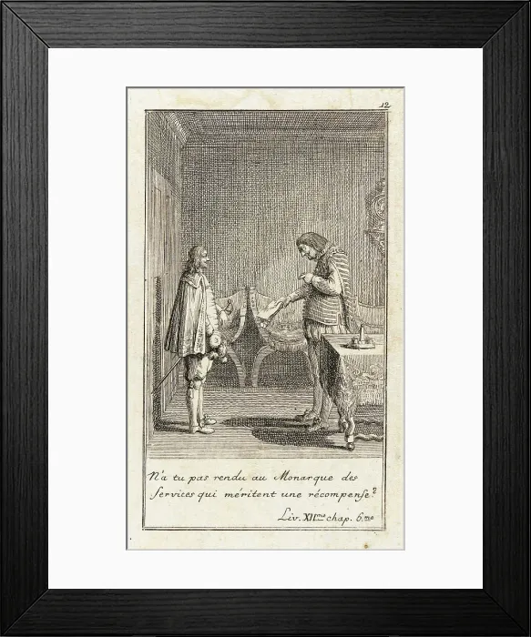 Framed Print : Illustration for Le Sage's Gil Blas, 1783. Creator: Daniel Nikolaus Chodowiecki Framed Print : Illustration for Le Sage's Gil Blas, 1783. Creator: Daniel Nikolaus Chodowiecki