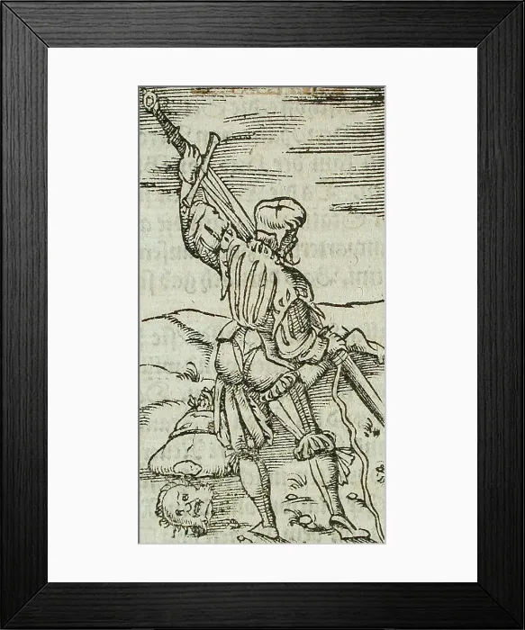 Framed Print : Halberdier, 17th century. Creator: Unknown Framed Print : Halberdier, 17th century. Creator: Unknown