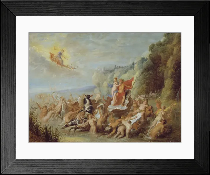 Framed Print : Neptune and Amphitrite, 17th century. Creator: Abraham Jansz van Diepenbeeck Framed Print : Neptune and Amphitrite, 17th century. Creator: Abraham Jansz van Diepenbeeck
