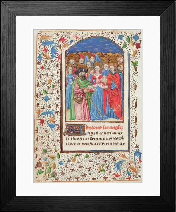 Framed Print : The Angelic Host, late 15th century. Creator: Unknown Framed Print : The Angelic Host, late 15th century. Creator: Unknown