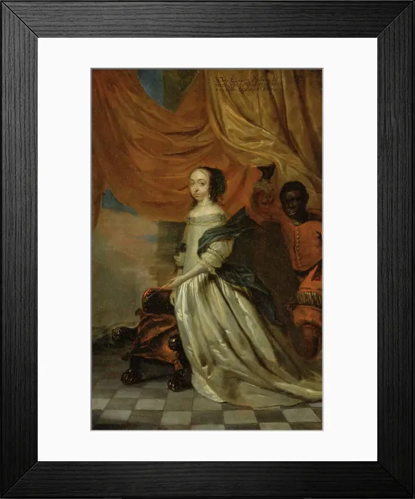Framed Print : Hedvig Eleonora, 1636-1715, Queen of Sweden, Princess of Holstein-Gottorp, mid-late 17th century. Creator: Abraham Wuchters Framed Print : Hedvig Eleonora, 1636-1715, Queen of Sweden, Princess of Holstein-Gottorp, mid-late 17th century. Creator: Abraham Wuchters