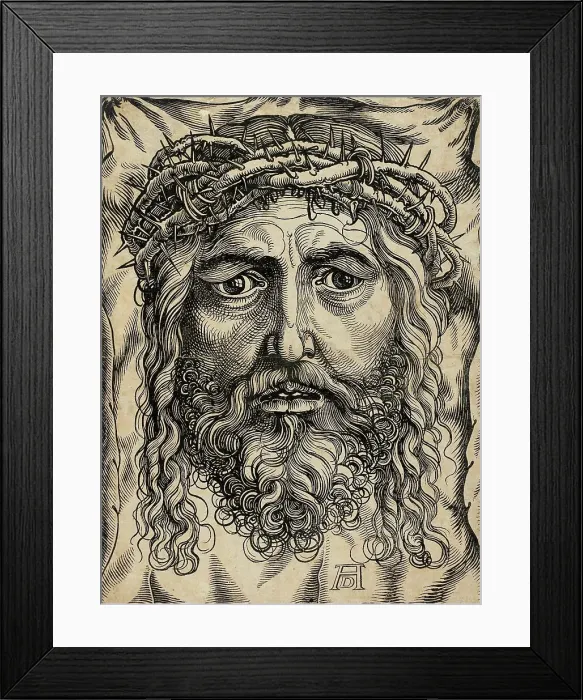 Framed Print : The Head of Christ Crowned with Thorns, c1530. Creator: Unknown Framed Print : The Head of Christ Crowned with Thorns, c1530. Creator: Unknown