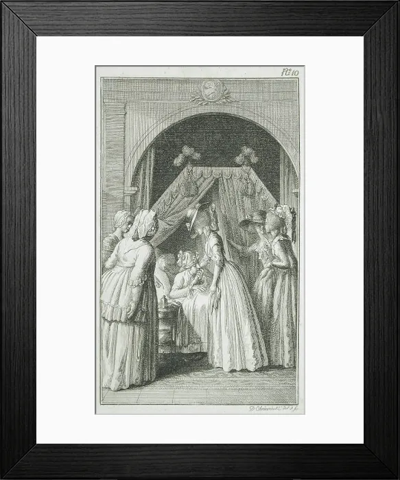 Framed Print : Illustration for Richardson's Clarissa, 1785. Creator: Daniel Nikolaus Chodowiecki Framed Print : Illustration for Richardson's Clarissa, 1785. Creator: Daniel Nikolaus Chodowiecki