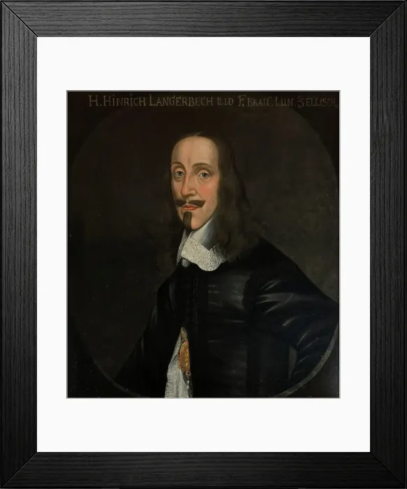 Framed Print : Heinrich Langenbeck, 1603-1669, c17th century. Creator: Anon Framed Print : Heinrich Langenbeck, 1603-1669, c17th century. Creator: Anon