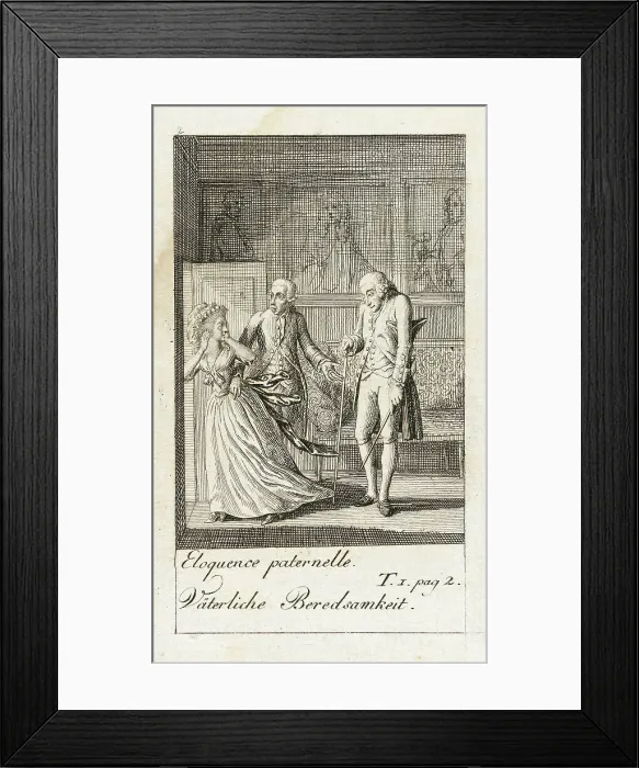 Framed Print : Illustration for Caroline of Lichtfield, 1786. Creator: Daniel Nikolaus Chodowiecki Framed Print : Illustration for Caroline of Lichtfield, 1786. Creator: Daniel Nikolaus Chodowiecki