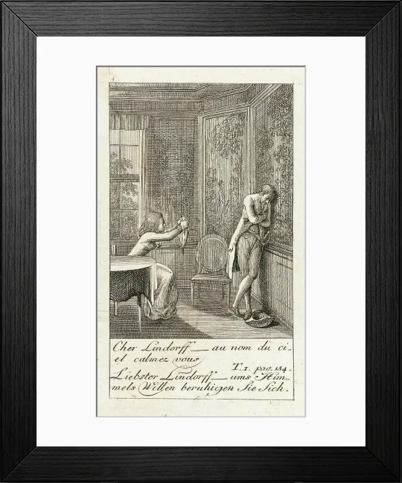 Framed Print : Illustration for Caroline of Lichtfield, 1786. Creator: Daniel Nikolaus Chodowiecki Framed Print : Illustration for Caroline of Lichtfield, 1786. Creator: Daniel Nikolaus Chodowiecki