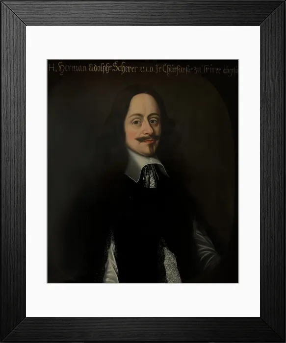 Framed Print : Hermann Adolf Scherger, c17th century. Creator: Anon Framed Print : Hermann Adolf Scherger, c17th century. Creator: Anon