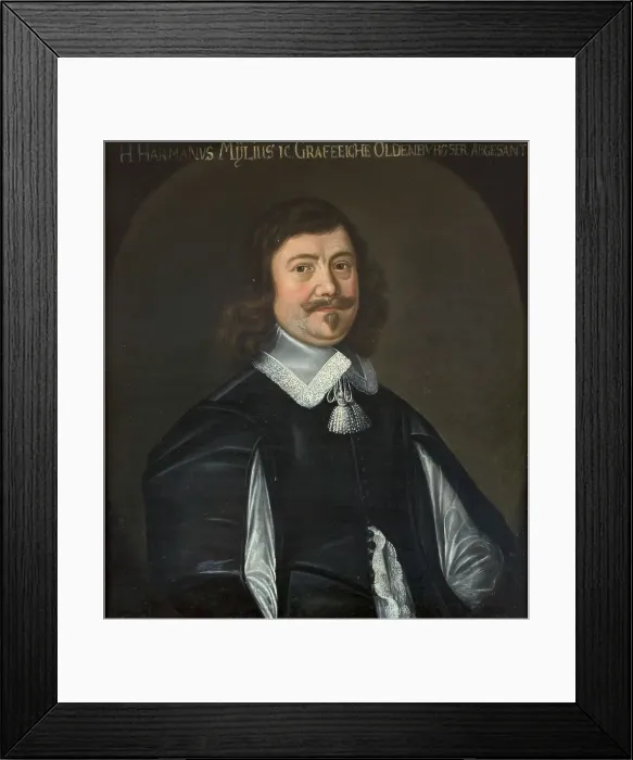 Framed Print : Hermann Mylius, c17th century. Creator: Anon Framed Print : Hermann Mylius, c17th century. Creator: Anon