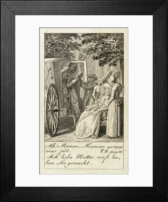 Framed Print : Illustration for Caroline of Lichtfield, 1786. Creator: Daniel Nikolaus Chodowiecki Framed Print : Illustration for Caroline of Lichtfield, 1786. Creator: Daniel Nikolaus Chodowiecki