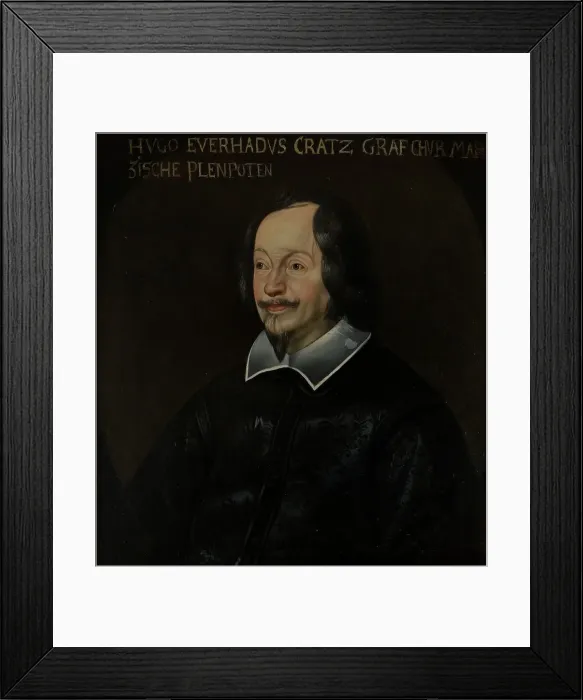 Framed Print : Hugo Eberhard Cratz, c17th century. Creator: Anon Framed Print : Hugo Eberhard Cratz, c17th century. Creator: Anon