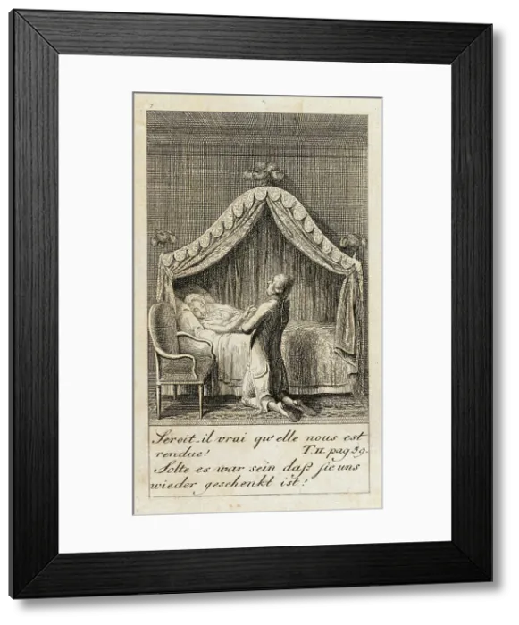 Framed Print : Illustration for Caroline of Lichtfield, 1786. Creator: Daniel Nikolaus Chodowiecki Framed Print : Illustration for Caroline of Lichtfield, 1786. Creator: Daniel Nikolaus Chodowiecki