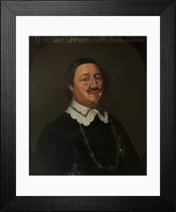 Framed Print : Jacob Lampadius, 1593-1649, c17th century. Creator: Anon Framed Print : Jacob Lampadius, 1593-1649, c17th century. Creator: Anon