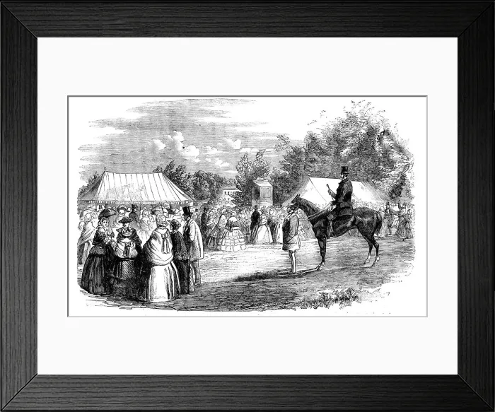 Framed Print : Grand Fete in Hamstead Park, Berks, in Aid of the Great Western Railway Widows and... 1858. Creator: Unknown Framed Print : Grand Fete in Hamstead Park, Berks, in Aid of the Great Western Railway Widows and... 1858. Creator: Unknown