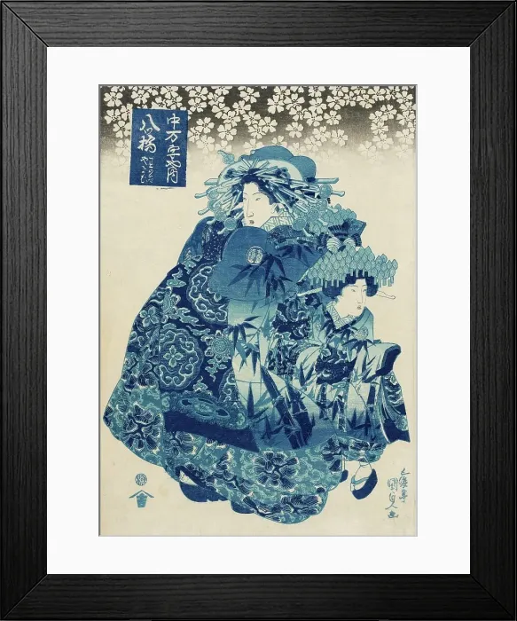 Framed Print : Yatsuhashi of Chumanjiya, 1831. Creator: Utagawa Kunisada Framed Print : Yatsuhashi of Chumanjiya, 1831. Creator: Utagawa Kunisada
