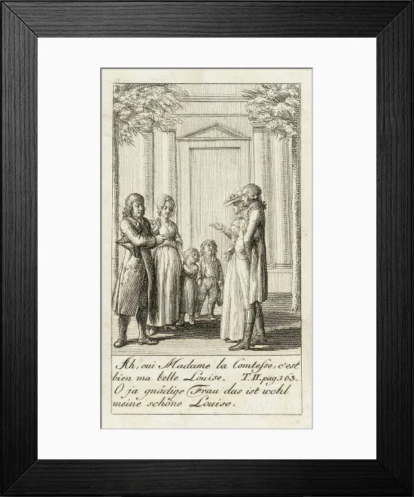 Framed Print : Illustration for Caroline of Lichtfield, 1786. Creator: Daniel Nikolaus Chodowiecki Framed Print : Illustration for Caroline of Lichtfield, 1786. Creator: Daniel Nikolaus Chodowiecki