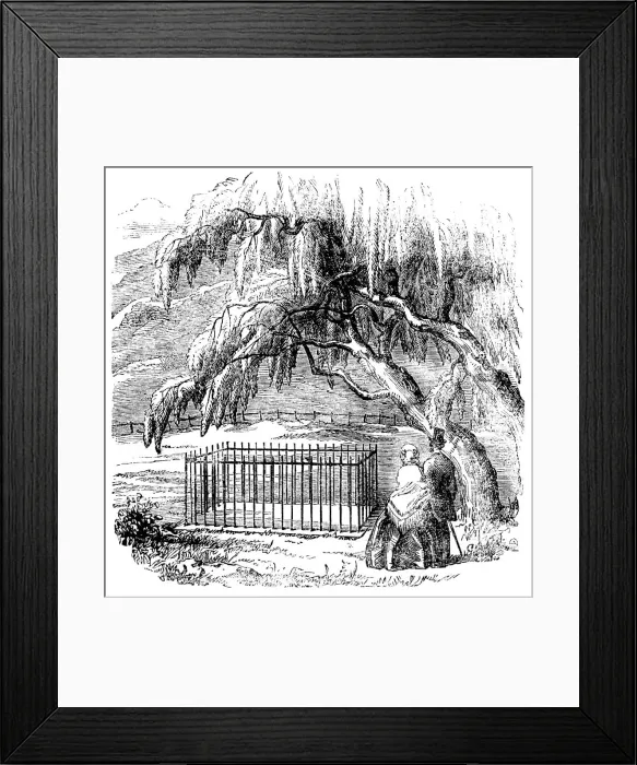 Framed Print : Napoleon's Tomb, St. Helena, 1858. Creator: Unknown Framed Print : Napoleon's Tomb, St. Helena, 1858. Creator: Unknown