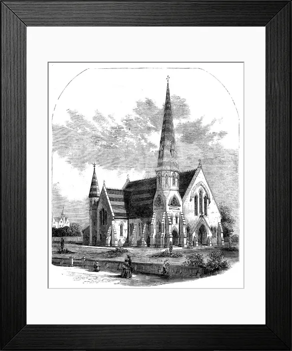 Framed Print : St. Paul's Church, West Smethwick, South Staffordshire, 1858. Creator: Unknown Framed Print : St. Paul's Church, West Smethwick, South Staffordshire, 1858. Creator: Unknown