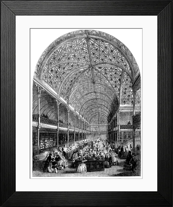 Framed Print : The London Crystal Palace, Regent-Circus, Oxford-Street, 1858. Creator: Unknown Framed Print : The London Crystal Palace, Regent-Circus, Oxford-Street, 1858. Creator: Unknown