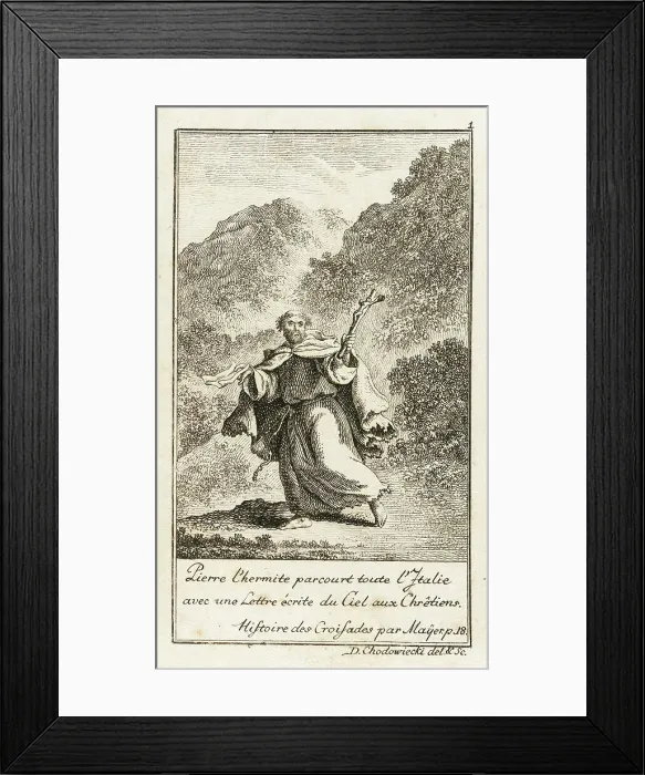 Framed Print : Illustration for Johann Christoph Mayer's History of the Crusades, 1781. Creator: Daniel Nikolaus Chodowiecki Framed Print : Illustration for Johann Christoph Mayer's History of the Crusades, 1781. Creator: Daniel Nikolaus Chodowiecki