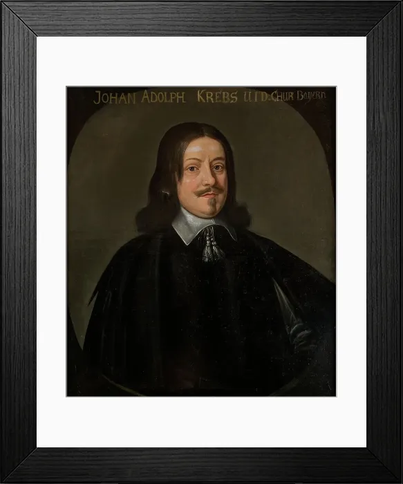 Framed Print : Johan Adolf Krebs, c17th century. Creator: Anon Framed Print : Johan Adolf Krebs, c17th century. Creator: Anon