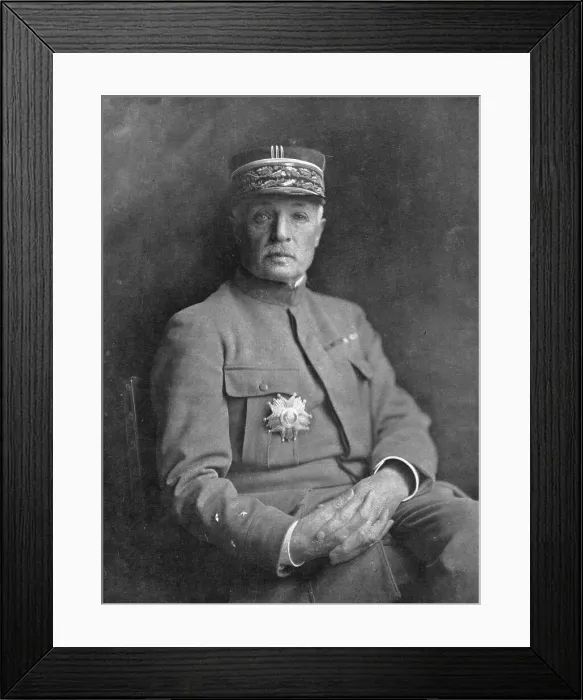 Framed Print : Fayolle; Le general Fayolle, commandant du groupe d'armees qui sauva amiens de la ruee... 1918. Creator: Benjamin Framed Print : Fayolle; Le general Fayolle, commandant du groupe d'armees qui sauva amiens de la ruee... 1918. Creator: Benjamin