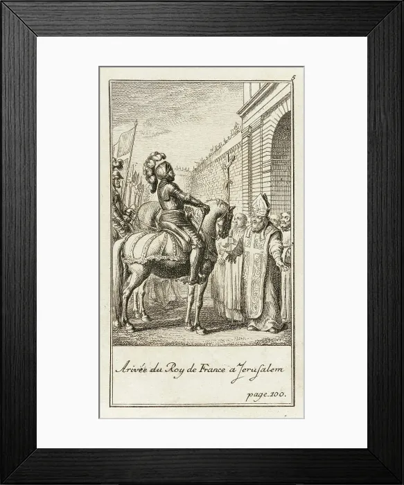 Framed Print : Illustration for Johann Christoph Mayer's History of the Crusades, 1781. Creator: Daniel Nikolaus Chodowiecki Framed Print : Illustration for Johann Christoph Mayer's History of the Crusades, 1781. Creator: Daniel Nikolaus Chodowiecki