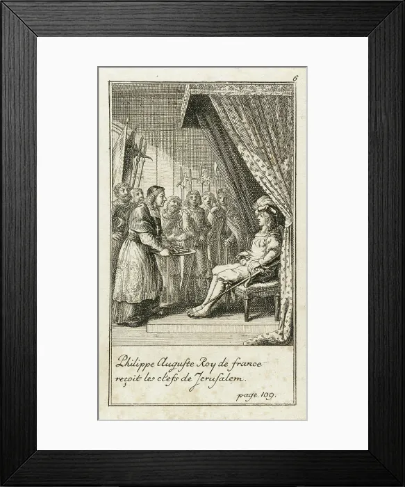 Framed Print : Illustration for Johann Christoph Mayer's History of the Crusades, 1781. Creator: Daniel Nikolaus Chodowiecki Framed Print : Illustration for Johann Christoph Mayer's History of the Crusades, 1781. Creator: Daniel Nikolaus Chodowiecki