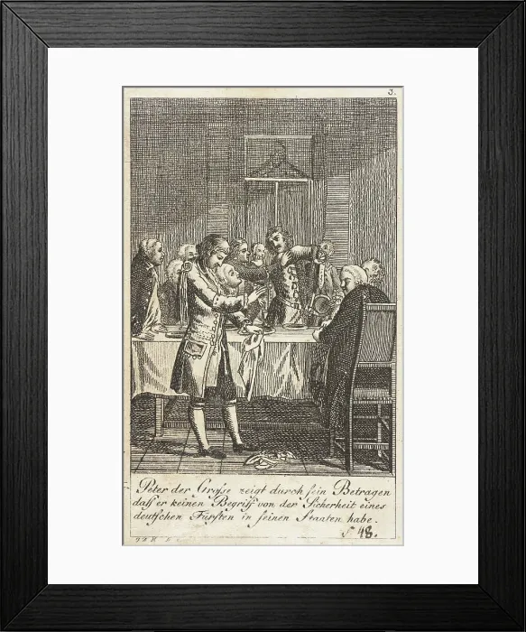 Framed Print : Plate 3 for History of Brandenburg for 1793, 1792. Creator: Daniel Nikolaus Chodowiecki Framed Print : Plate 3 for History of Brandenburg for 1793, 1792. Creator: Daniel Nikolaus Chodowiecki